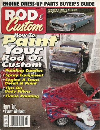 ROD & CUSTOM 1997 APR - PAINTING CANDIES & FLAMES, ENGINE & TRANNY DETAILED